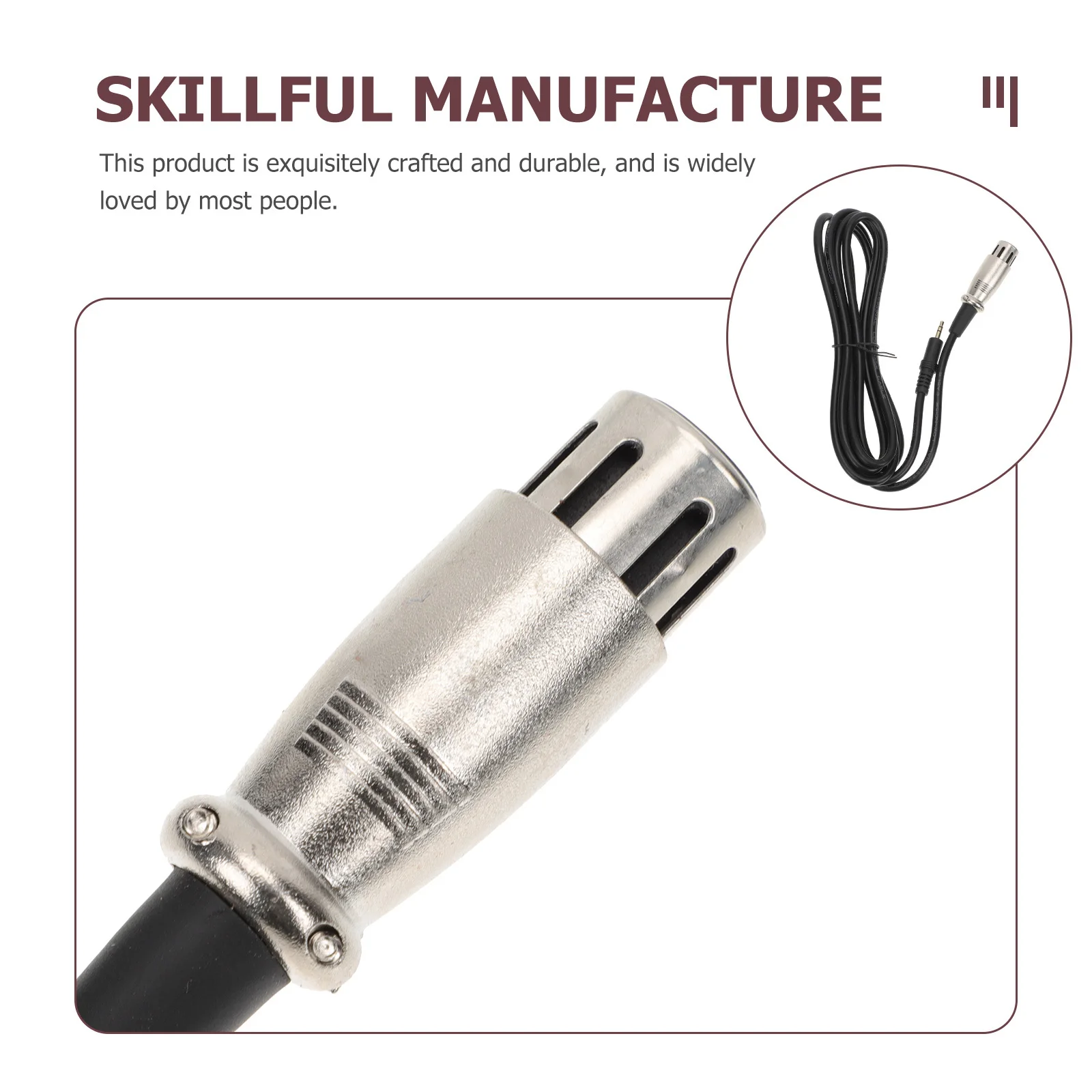 

Exquisite Audio Cable 3Ft 6Ft 10Ft Supports Uninterrupted Signal Transmission When Twisted Ideal for Microphone Sound Console