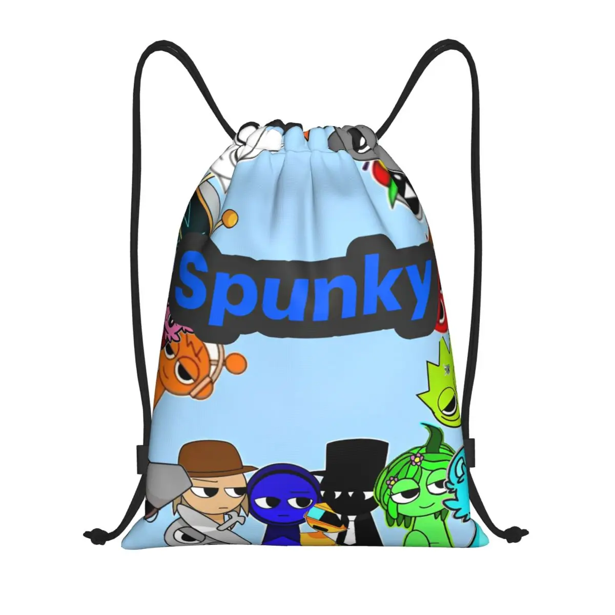 

Sprunki Incredibox Game Drawstring Backpack Gym Sports Sackpack String Bag for Working Out