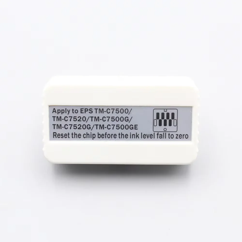Compatible TM-C7500 TM-C7520 Maintenance Box Waste Ink Cartridge Chip Resetter for Epson Colorwoks C7500 C7520 Label Printers
