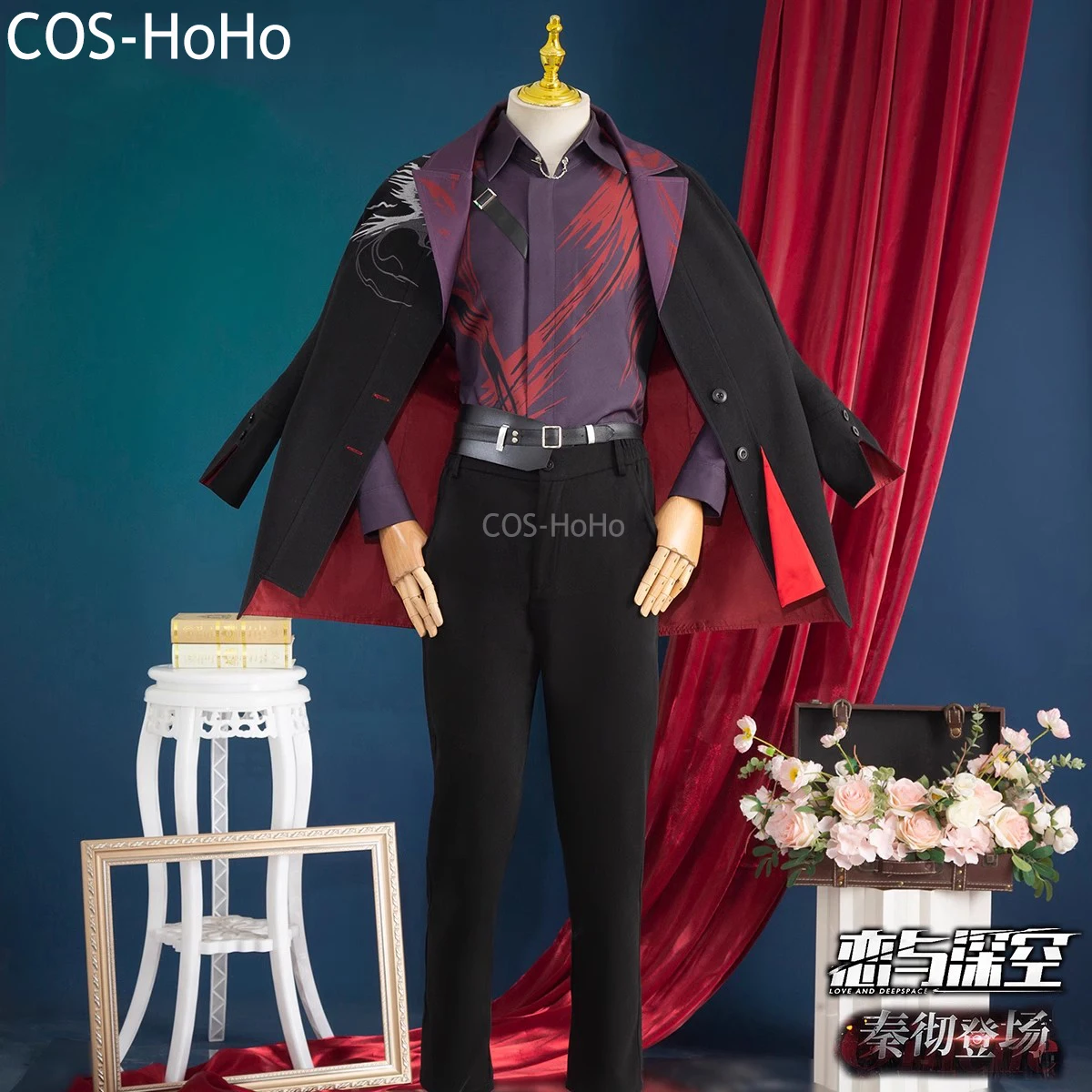 COS-HoHo Love And Deepspace Sylus Battle Suit Gorgeous Handsome Cosplay Costume Halloween Party Role Play Outfit Men S-XXL