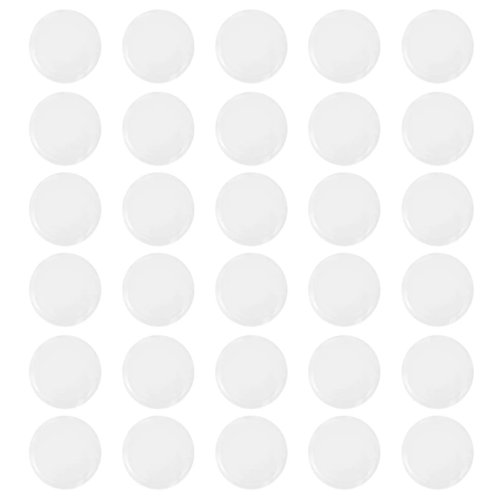 30 Pcs Light Transparent Viscose Posters Silica Gel Stickers Double Polish Sided Adhesive Tape