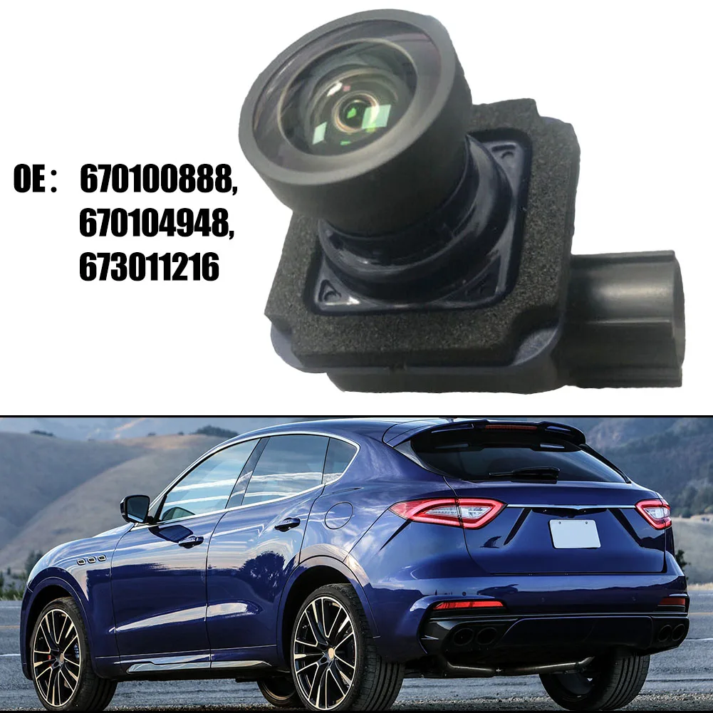 Black Trunk Parking View Camera For Maserati Levante 2017-2020 670100888 670104948 673011216 Reversing Rear View Camera