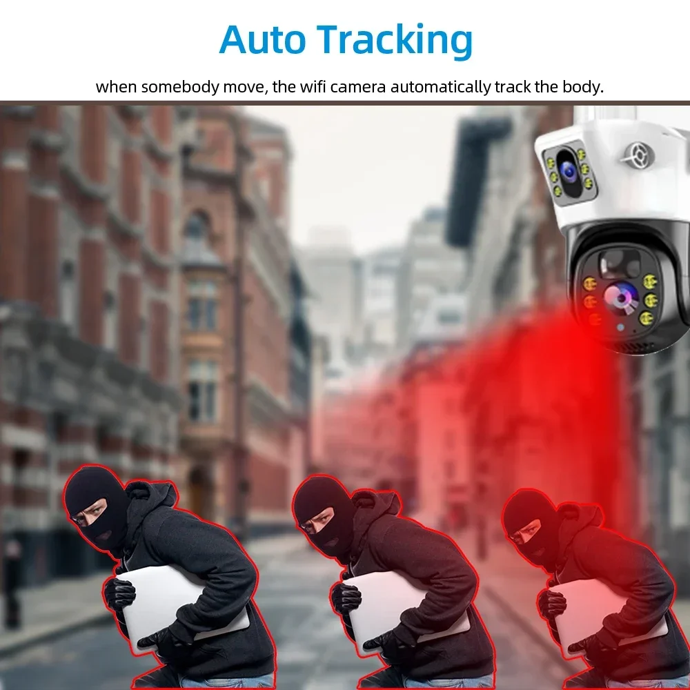 4K 4G Sim Solar Wireless Surveillance Camera Outdoor CCTV PTZ Camera PIR Human Detection Color Night Vision Security Protection