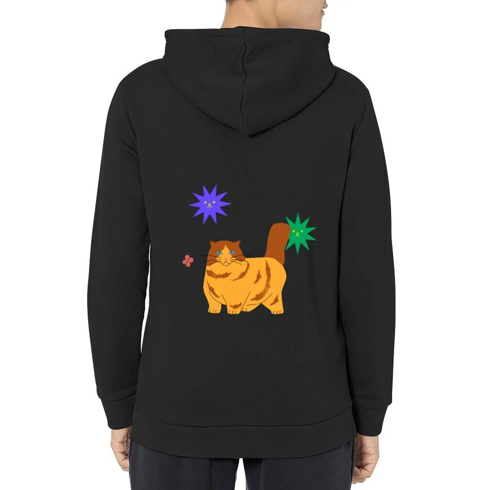 

Pawsitively Beautiful: Vector Art Celebrating Cats Hoodie aesthetic clothing korean style clothes fashion men autumn hoodie man