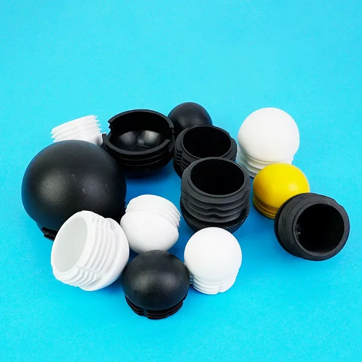 Dia 13-60mm Plastic Round Pipe Plug Tube End Caps Furniture Accessories Non Slip Chair Leg Foot Dust Cover Floor Protector Pad