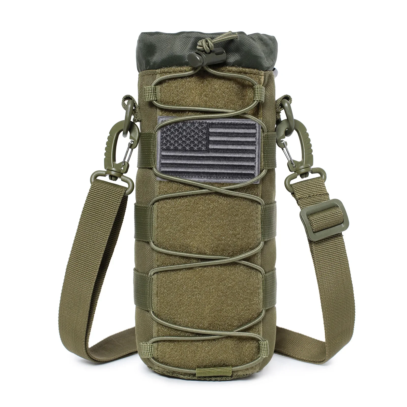 Tactical Molle Water Bottle Pouch Shoulder Bag Outdoor Travel Hunting Camping Hiking Cycling Kettle Canteen Holder Waist Bags