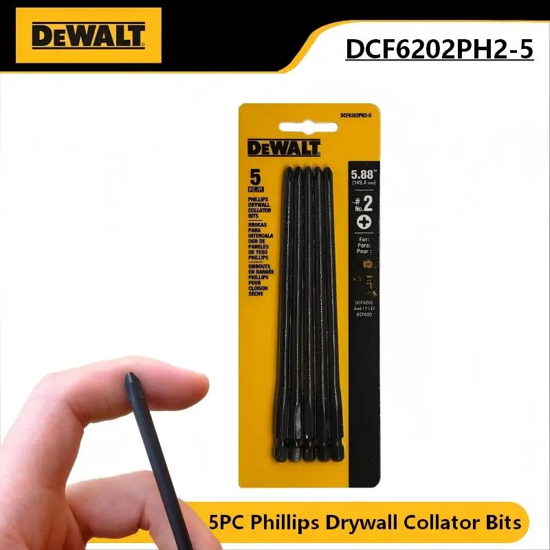

DEWALT DCF6202PH2-5 5PC Phillips Drywall Collator Bits For DCF620/DCF630 Cordless Tool Accessories