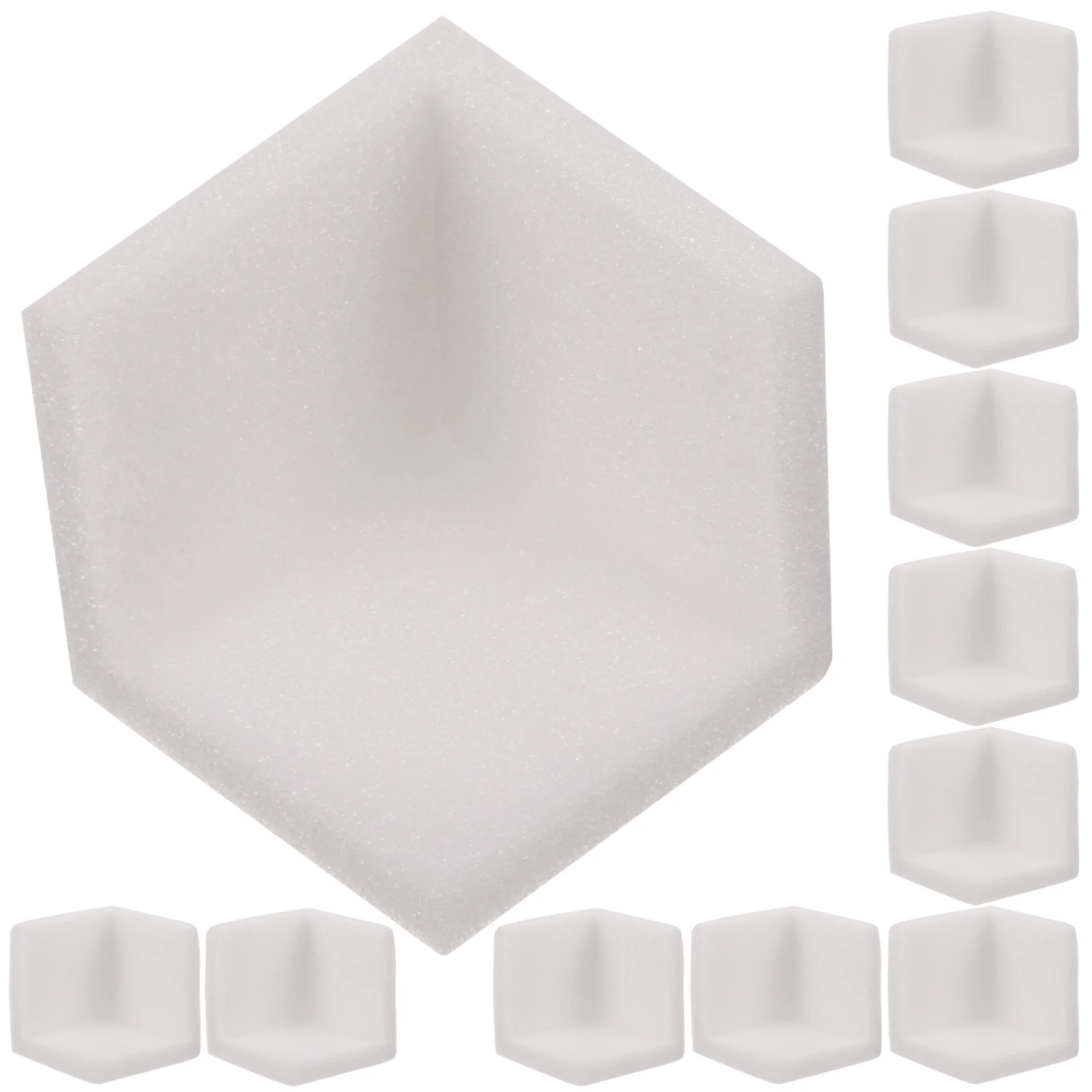 50Pcs Corner Protectors Expanded Polyethylene Soft Cushioning Table Corner Guards Furniture Picture Frame Packaging Safety