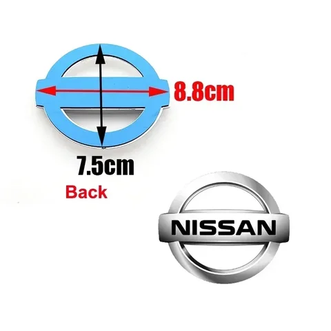 3D ABS Новая эмблема автомобиля с передним и задним логотипом для Nissan Tiida Sentra Teana X Trail T30 T32 Almera Kicks Micra Qashqai J10 J11 Leaf Juke