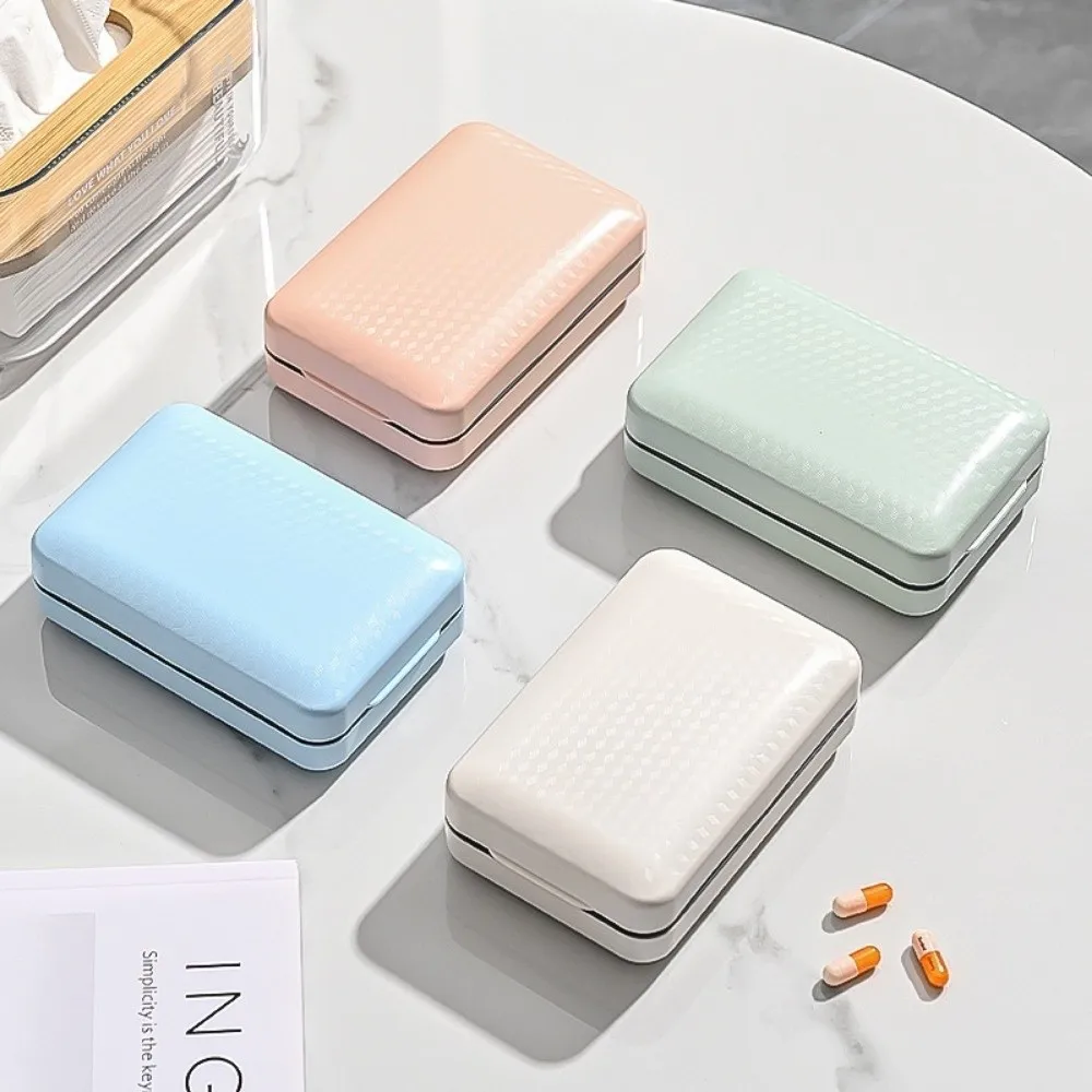 Magnetic Absorption Magnetic Pill Box 7 Day Design Dust-proof Weekly Pill Organizer 8 Compartments Portable Pill Case