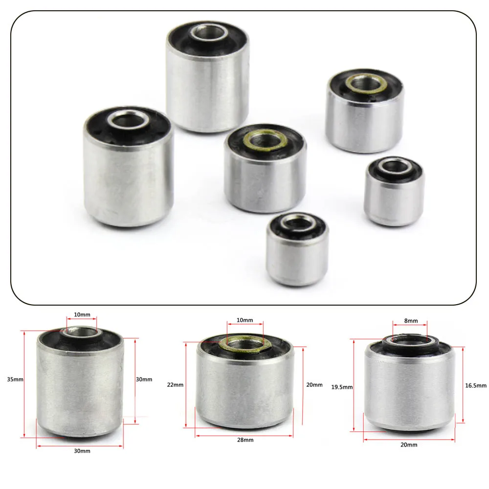 GY6 Engine Mount Bushing for Chinese 50cc 125cc 150cc Scooter Moped 22x28x10mm 30x30x10mm 20x19.5x8mm 