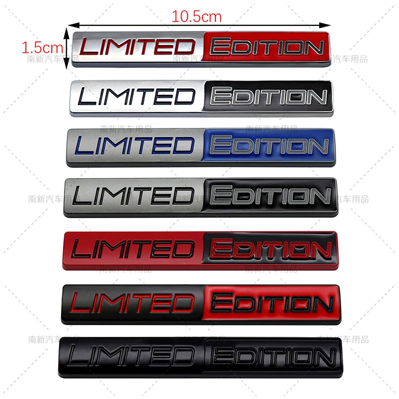 Metal Limited Car Front Grill Emblem Stickers Rear Trunk Badge Decal For Jeep Wrangler Grand Cherokee Dodge SRT Challenger