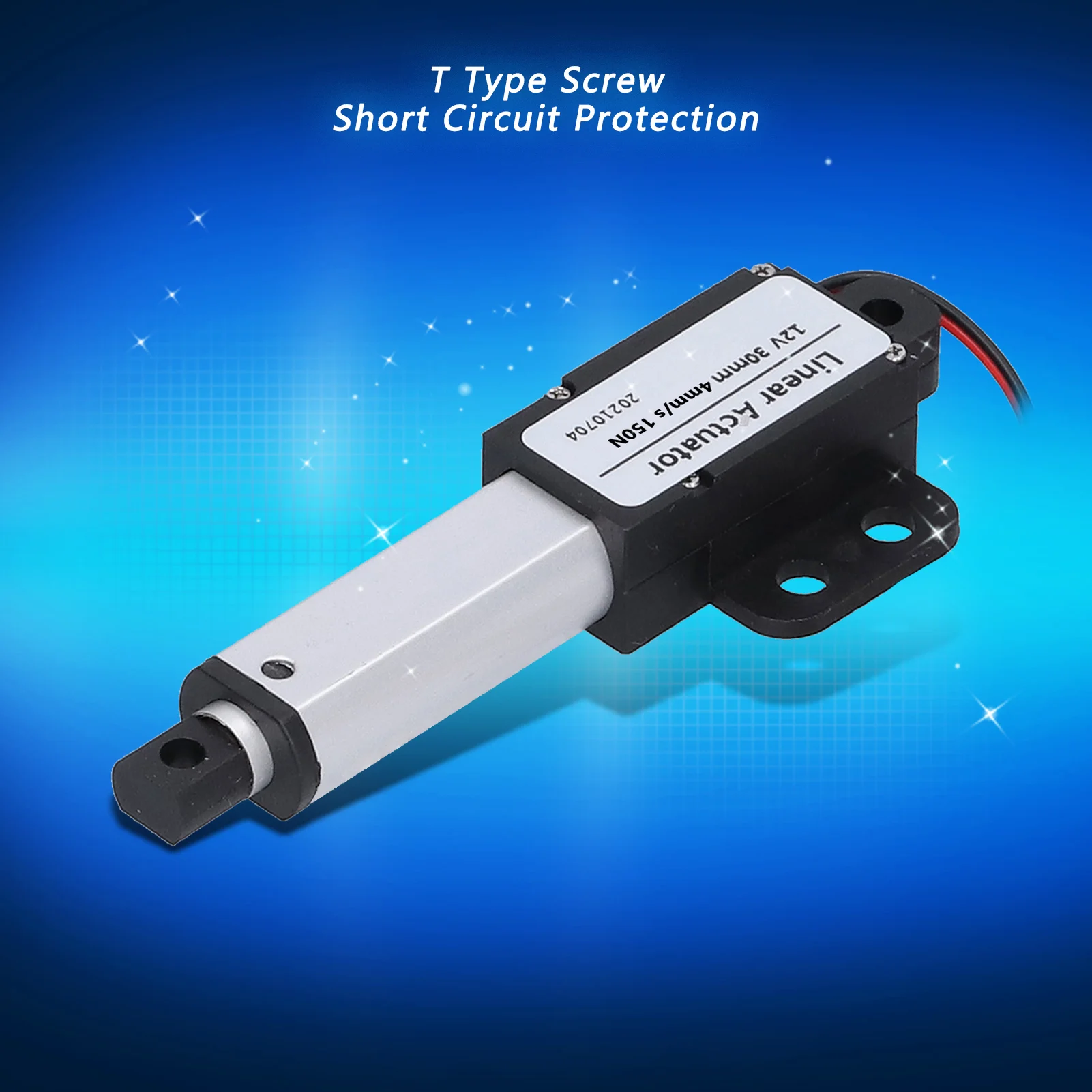 Attuatore lineare elettrico Attuatori a movimento lineare Cortocircuito Corsa 30 mm per uso industriale per ristorazione