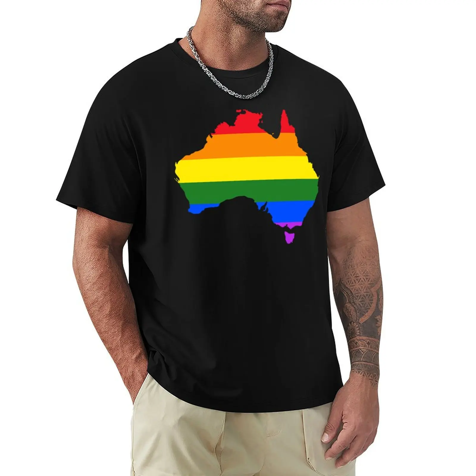 T-shirt Australie Égalité Arc-en-ciel, confortable pour le travail