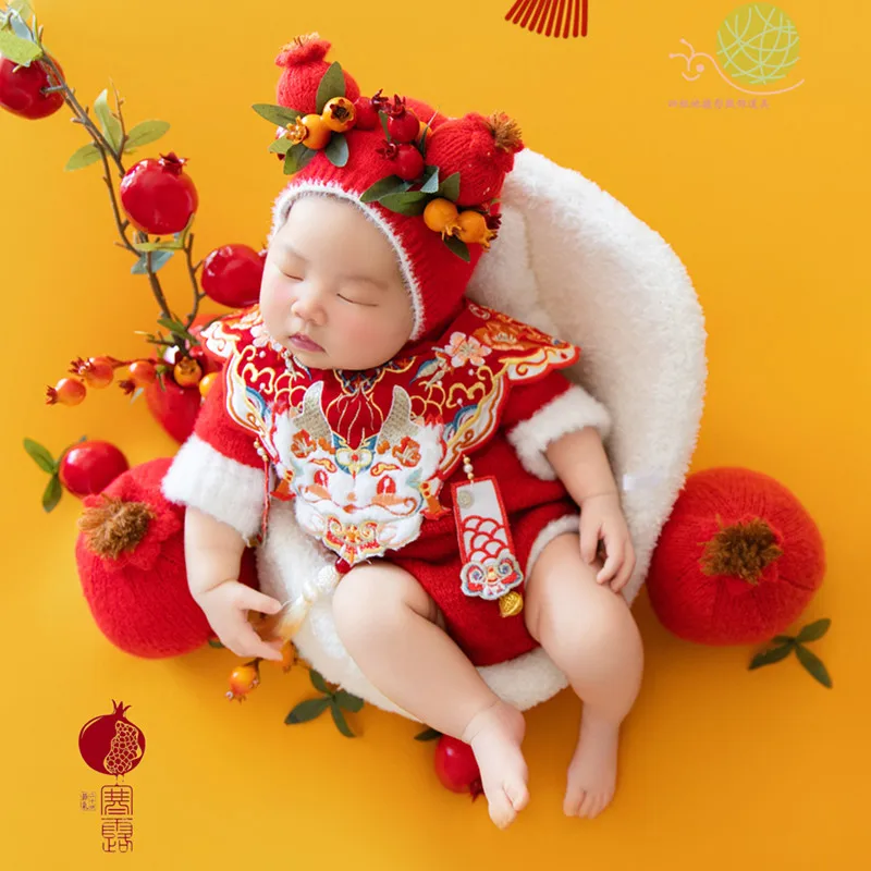 ❤️Newborn Photography Clothing Hat+Jumpsuit+Shawl 3Pcs/set Studio Baby Girl Photo Props Accessories Clothes Outfits Fotografia