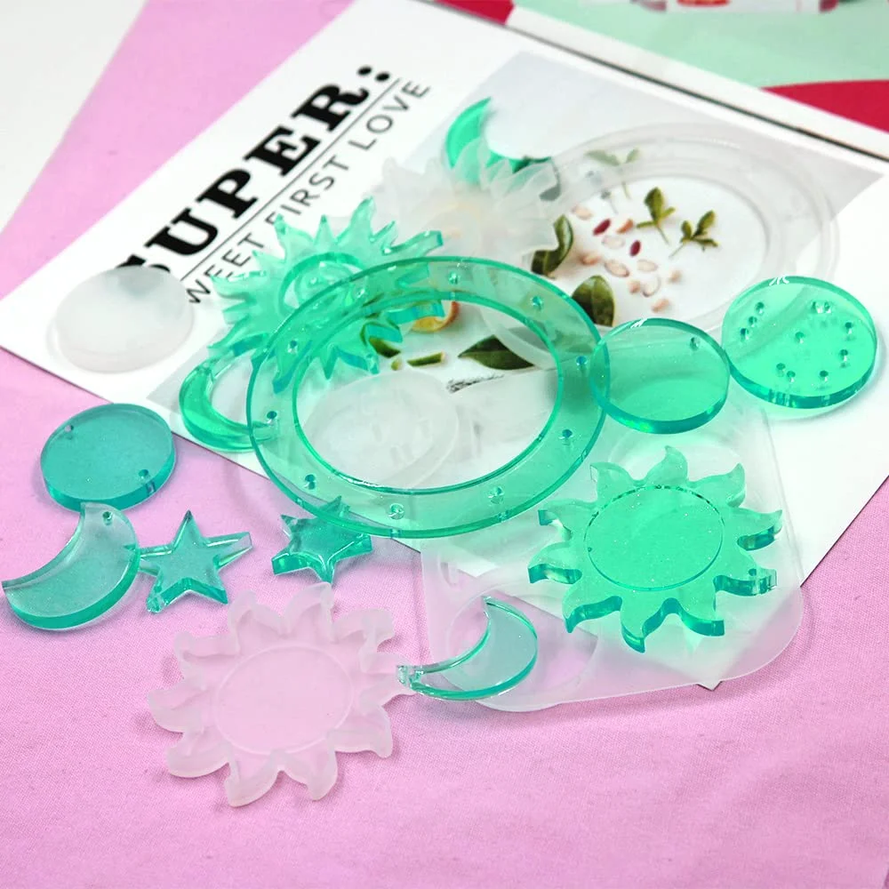 

1 комплект, форма для колокольчика, экологически чистая силиконовая форма для изготовления подвесных украшений «сделай сам», прочная форма для подвески для творческих детей и взрослых