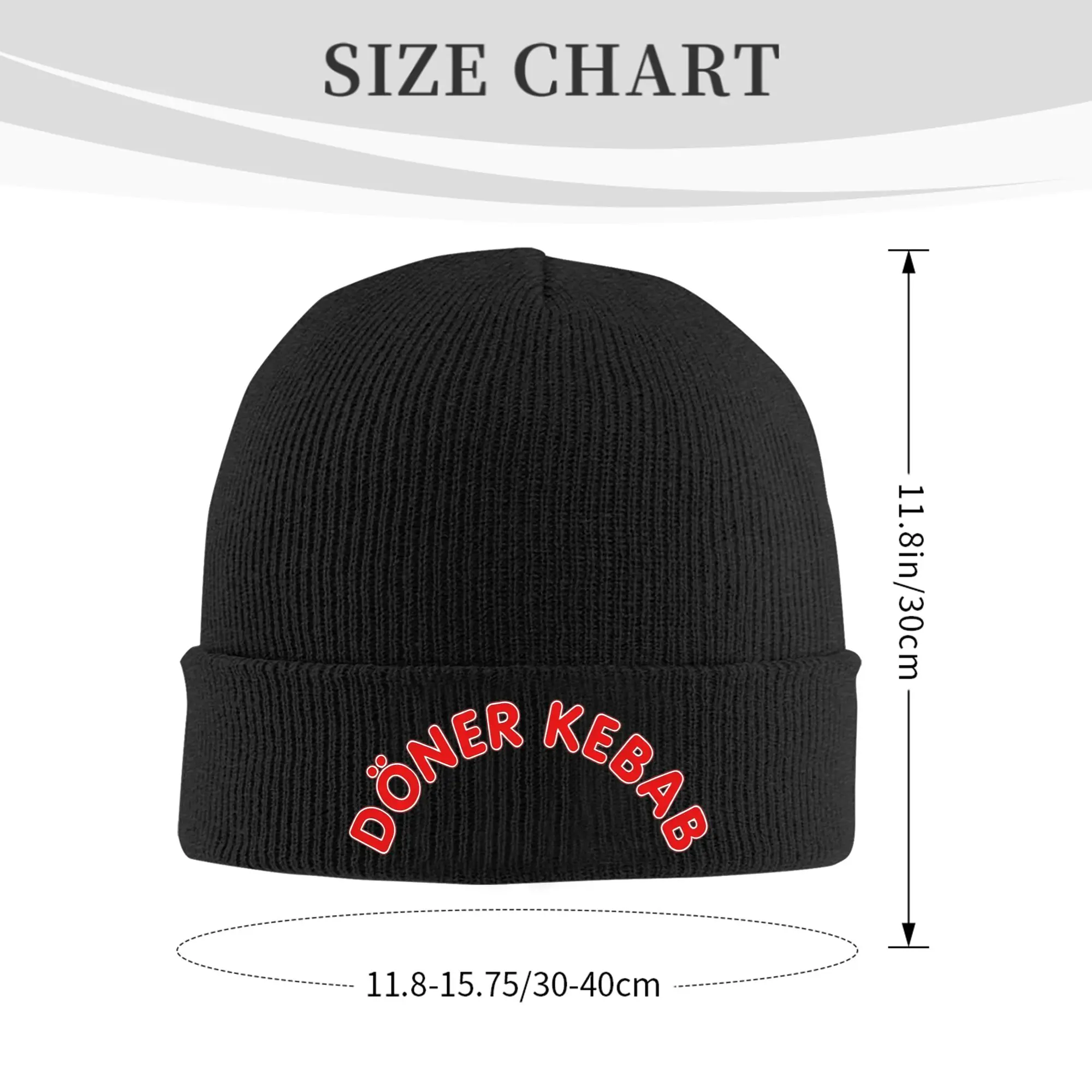 Doner Kebab Fashion Print Winter Skullies Beanies Hat Warm Autumn Knitted Hats Bonnet Caps for Women Men