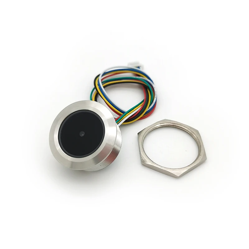 GM861 (interface UART) Módulo de digitalização de código QR, caixa rosqueada, fácil instalação, prompt de luzes coloridas