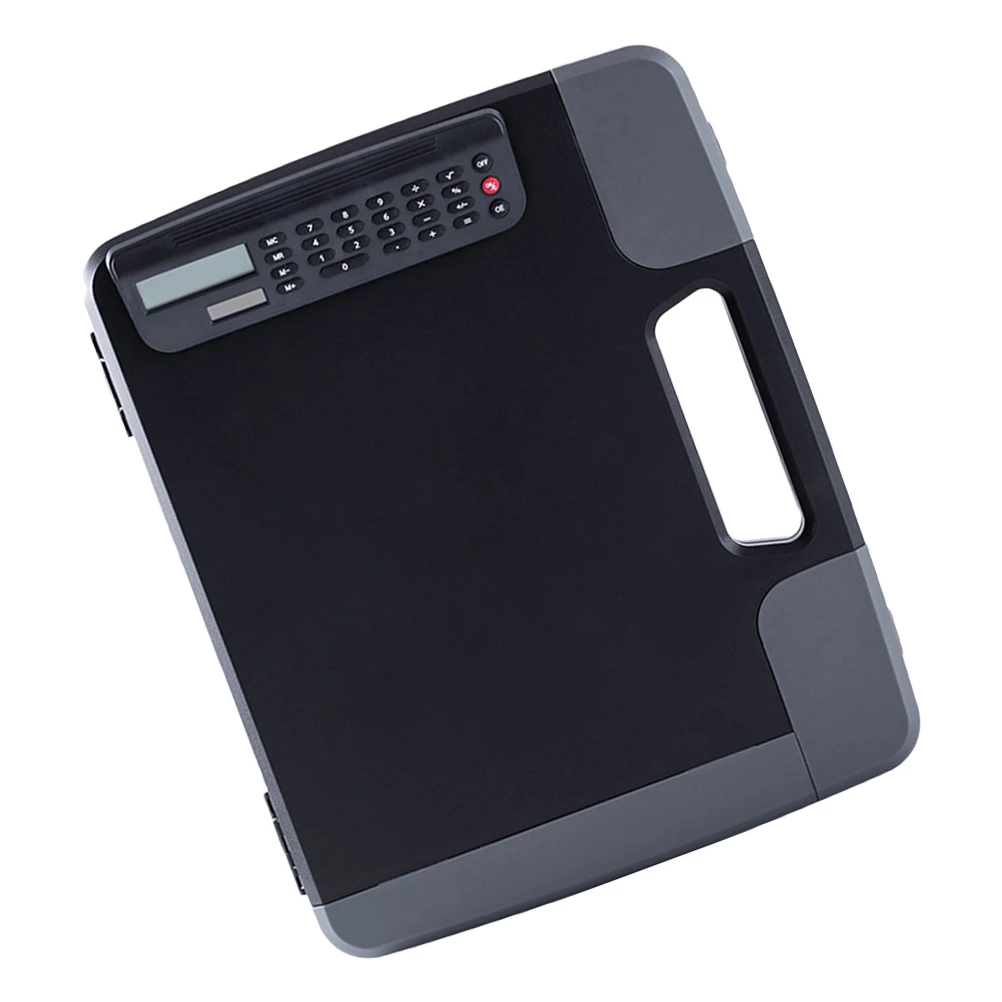 

File Storage Clipboard Organizer with Calculator for A4 Documents Office Business Trip Files Holder Box Folder