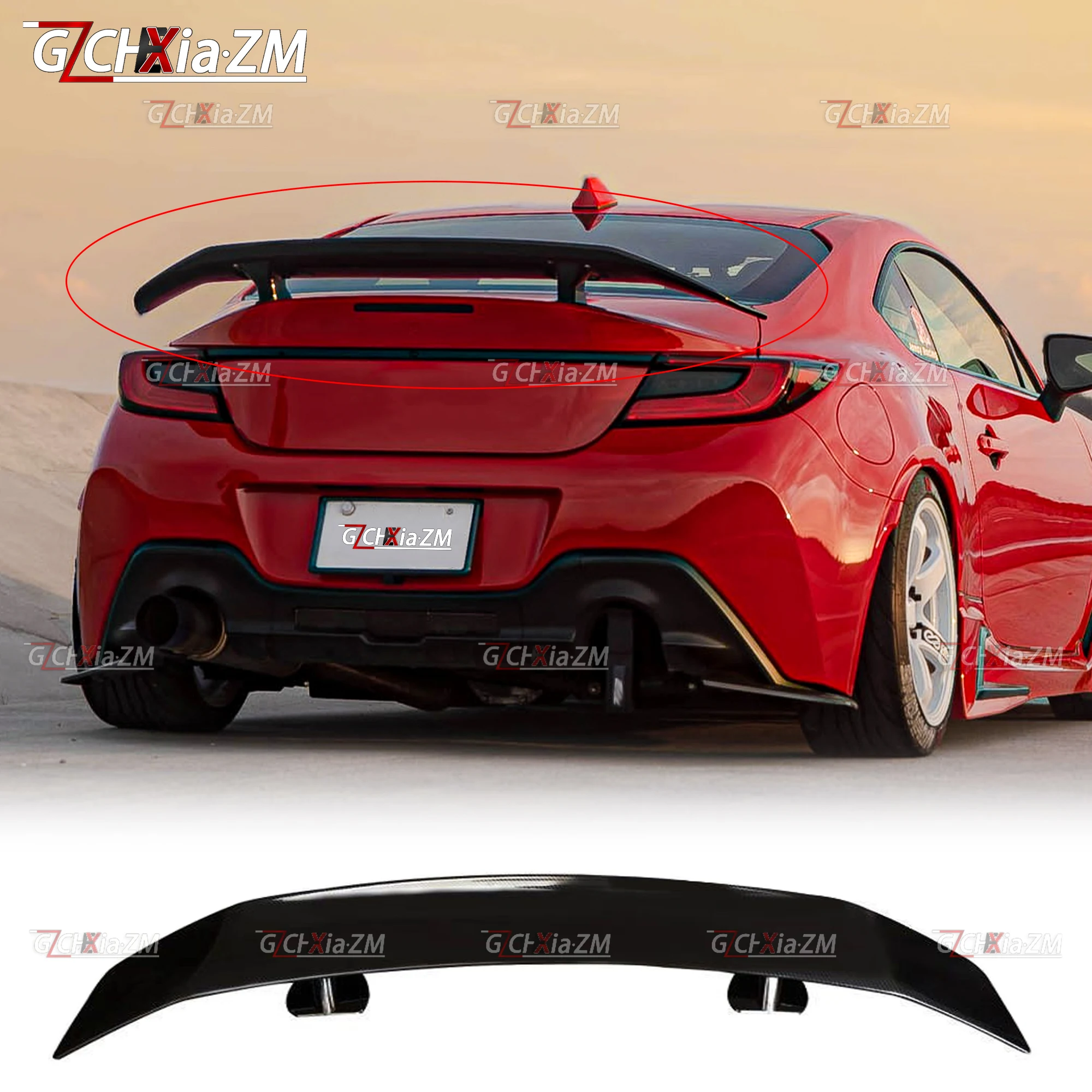 

For 2021-2026 Toyota 86GR Subaru BRZ GT Style Rear Spoiler ABS Material Trunk Lid Diffuser Body Aerodynamic Kit Rear Wing