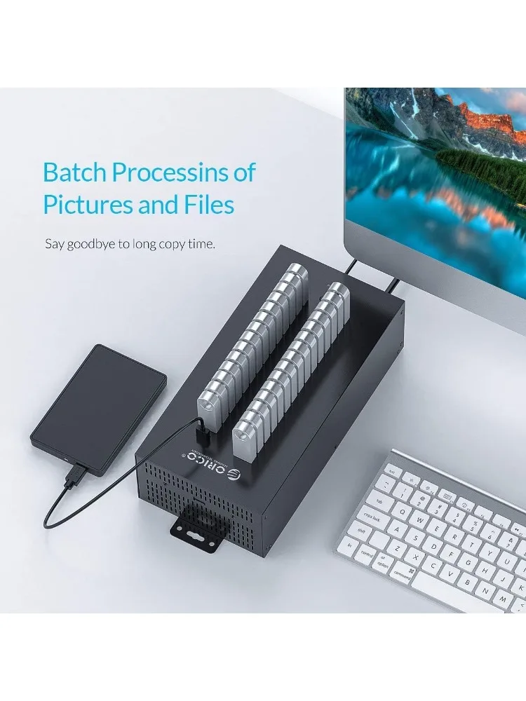 30-портовый концентратор USB 2.0 промышленного класса с блоком питания 300 Вт, интеллектуальная зарядная станция, монтируемый на стену/стойку, цельнометаллический корпус
