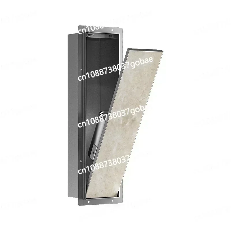 Bathroom Toilet Side Stainless Steel Niche Toilet Brush Embedded Silicone Brush Into Wall Hidden Model
