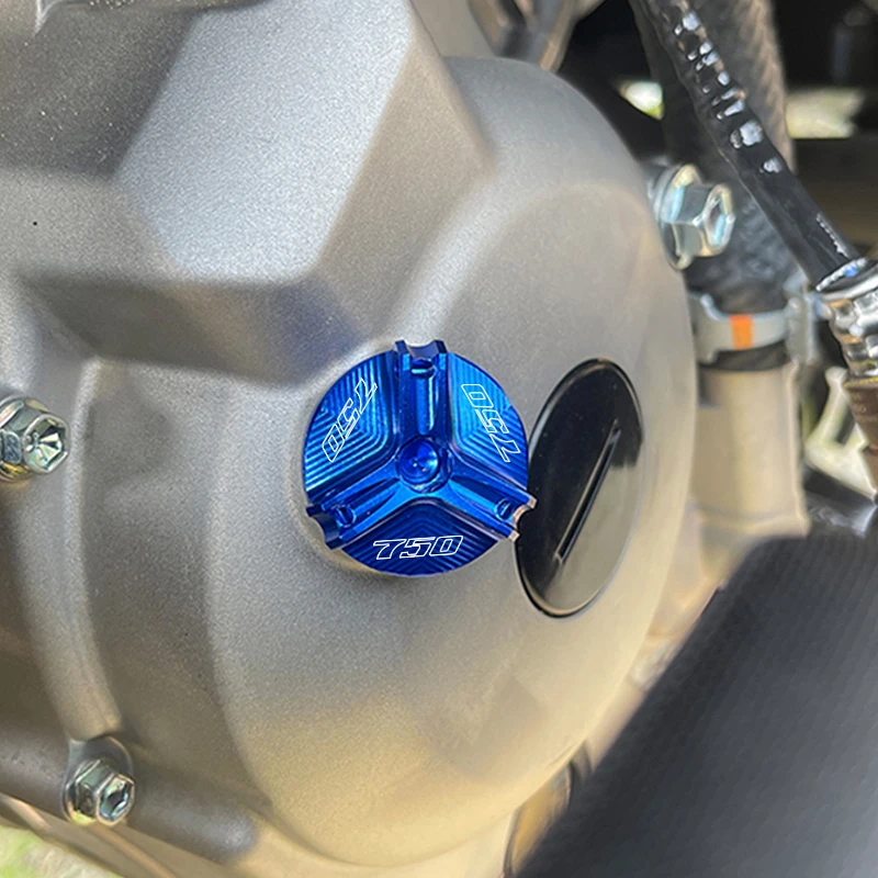 GSX S750 Front Brake Clutch Fluid Reservoir Tank Cover Cap For Suzuki GSX-S750 GSXS750 GSX-S 750 M20*15 Aluminum Oil Filler Cap