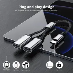 Multi USB Hub Extensions 3/2 Port Type C Hub USB Splitter Fast Data Transmission OTG Adapter For Computer Pro Air