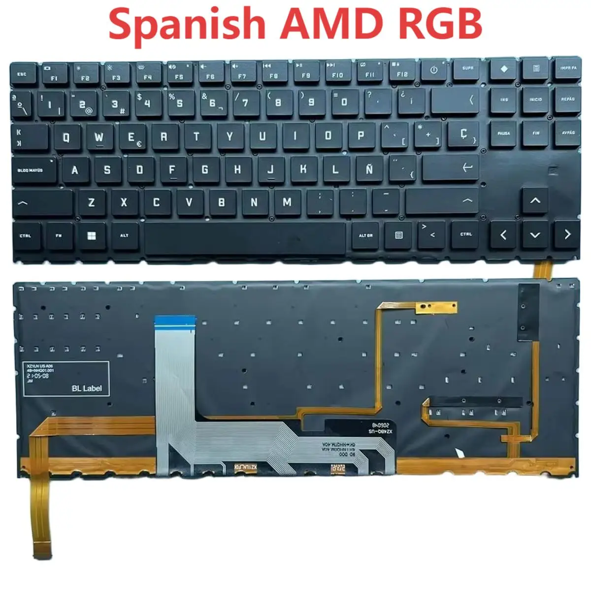 16-K sp/latin Keyboard for HP OMEN 16-K 16-K0023DX 16-U 16-U1047 TPN-C167/-C168 16-wd/wf 16-WD0063DX 16-WF0078NG 16-WF0097NR