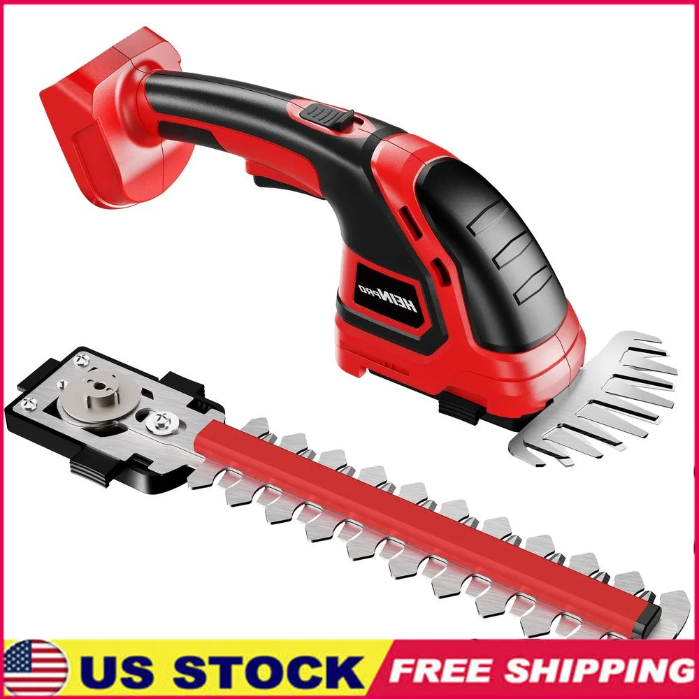 Cordless Hedge Trimmer Mini 2-in-1 Tool Compatible with Milwaukee M18 Battery Upgraded Power Motor and Safety Features Long Run