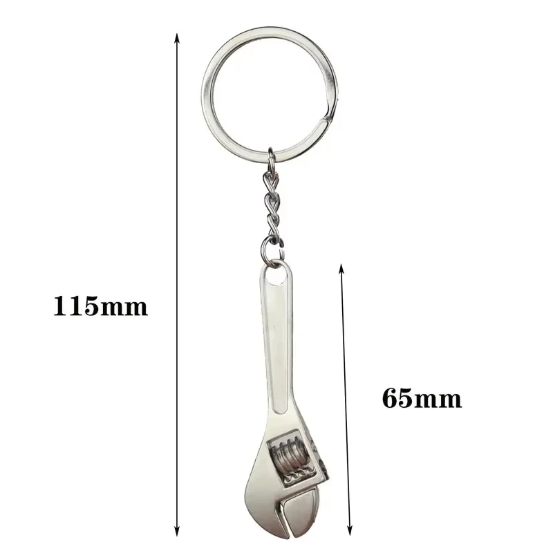 Mini Wrench Keychain Portable Precision Repair Tool Metal Adjustable Jaw Wrench Keychain Wrench Manual Repair Tool