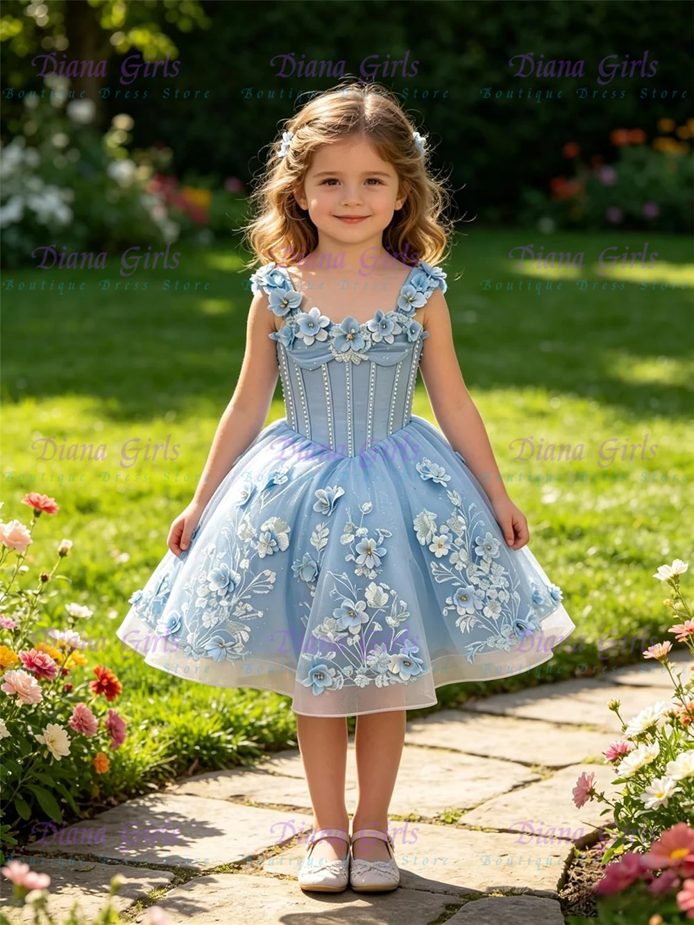 robe-de-demoiselle-d'honneur-courte-de-qualite-superieure-pour-mariage-robe-de-concours-de-beaute-3d-a-fleurs-pour-filles-avec-nœud-et-appliques-en-dentelle-robes-de-fete-pour-filles