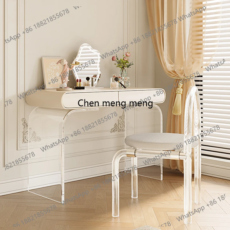 

Desgin Minimalist Dressing Table White Comfortable Mirror Cabinet Cream Vanity Table Cheap Console Closets Vestidores