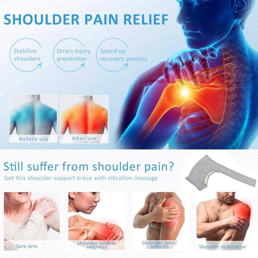 1Pcs Compression Shoulder Brace Women Men Pain Relief Rotator Cuff Shoulder Splint Tendonitis Sports Shoulder Protector