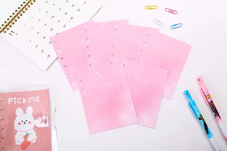 A7 Widening Double Button Transparent PVC Soft Cover Binder Cover Journal Sketchbook Accessories Diary Office Supplies - Image 9