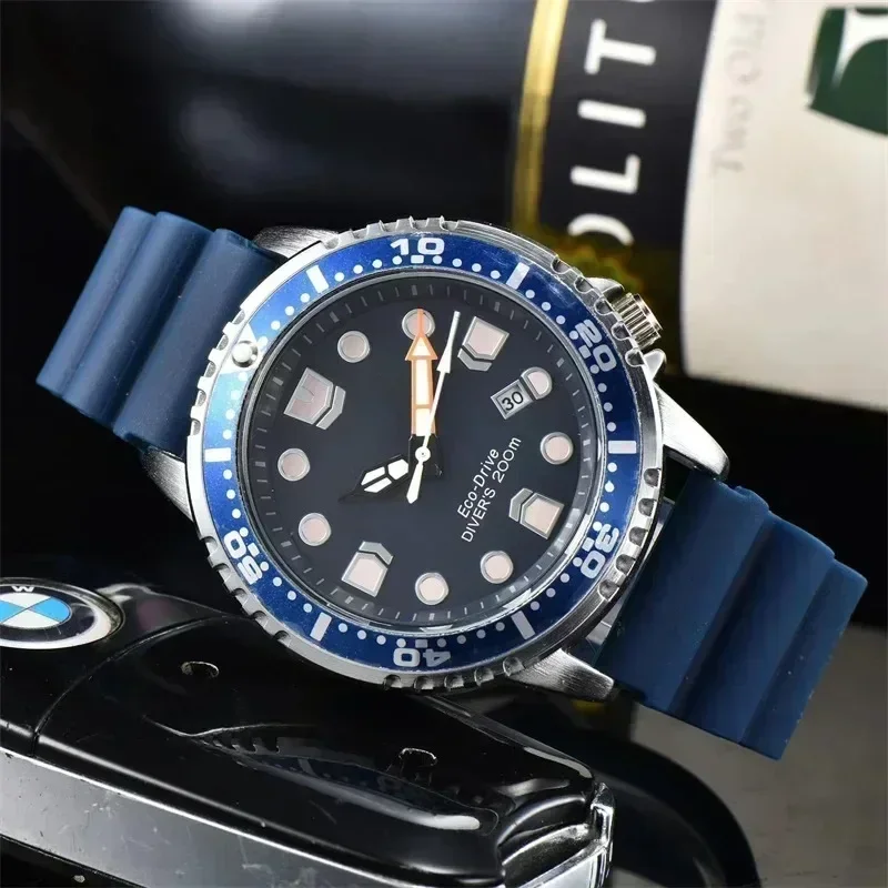 2024 New Fashion Luxury Promaster Diver Series Eco-Drive Men\'s Quartz Three-Pin Calendar Tape Watch with Gift Box