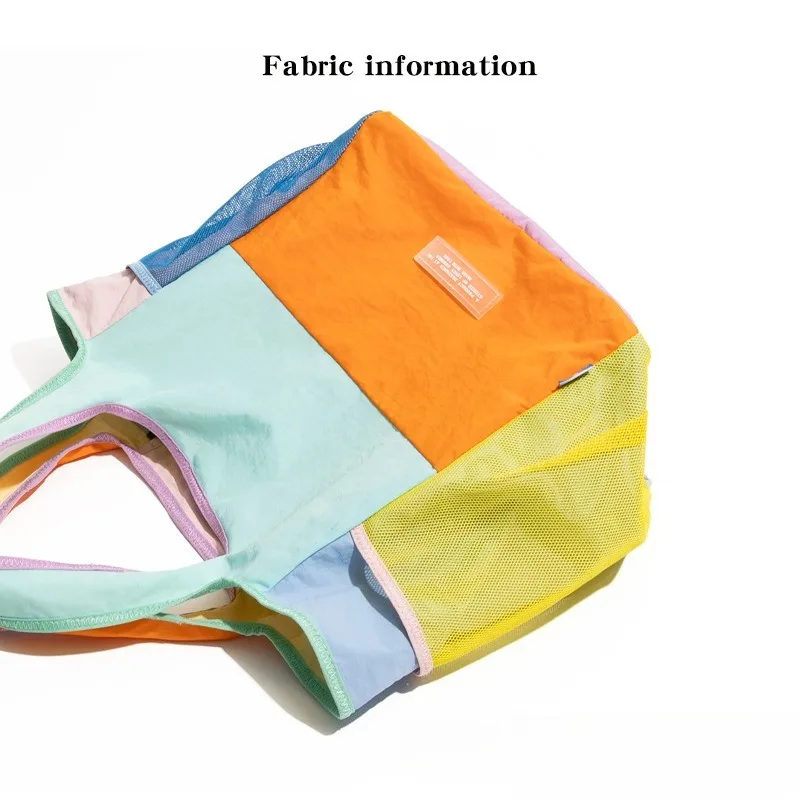 

Модная, изысканная и свежая сумка-тоут в стиле дофаминового дизайна, легкая, складная и экологичная.