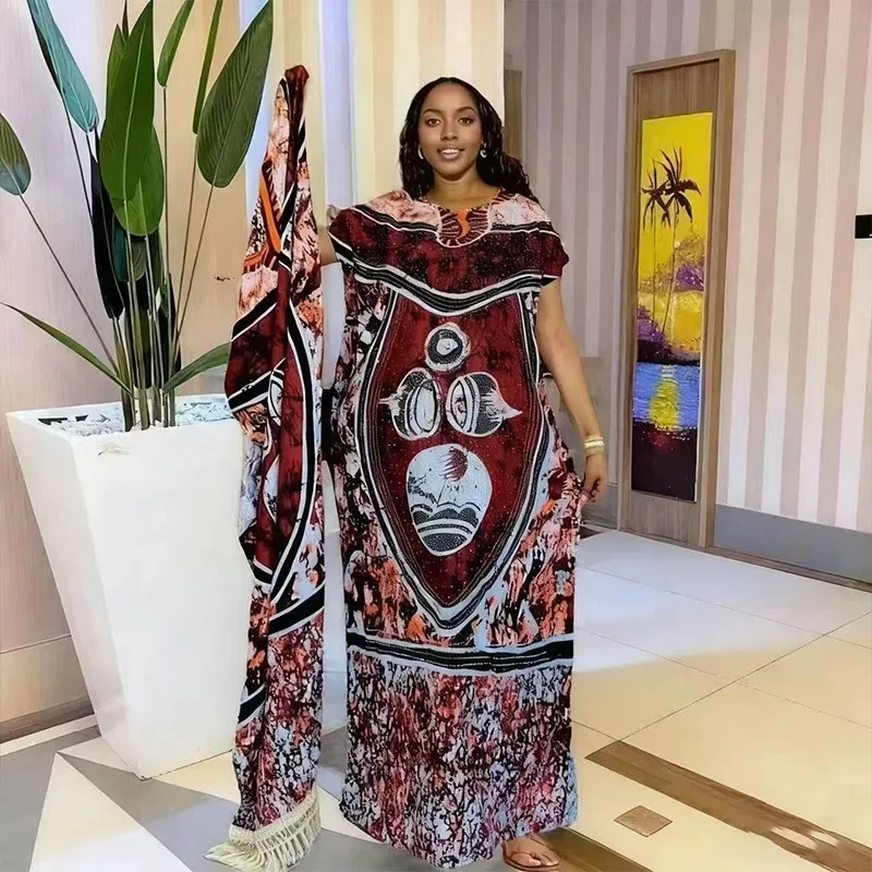

African Dresses For Women Vetement Femme Dashiki Abaya Maxi Dress Africa Clothes Dashiki Ankara Dresses 2026 Spring Autumn New