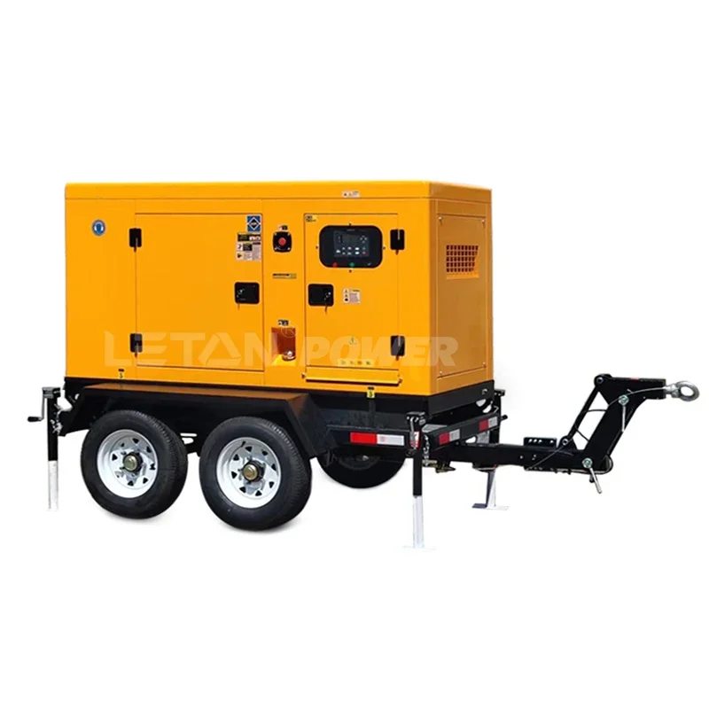 LETON POWER portable home standby generator 30kva 30kw diesel generator price with trailer 40 kva generator 40kva silent