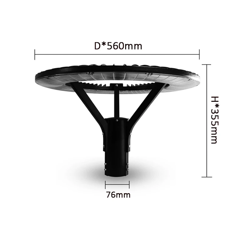 Led Diameter 76Mm 30W 40W 50W High Pole Garden Park Lawn Light Urban And Rural Road Bus Stop Street Lamp