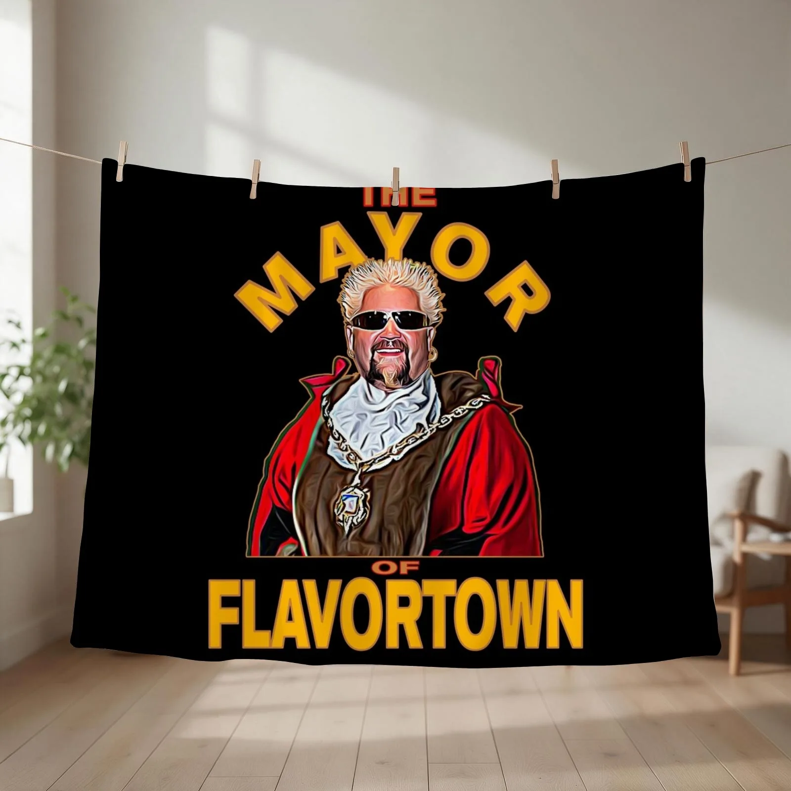 New New Guy Fieri Fans Mayor of Flavortown Throw Blanket Hairys Sofa Throw Blankets For Bed Quilt Blankets