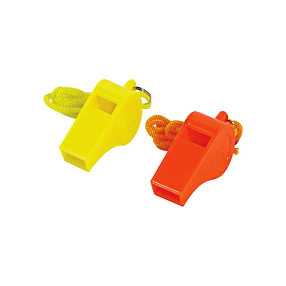 Lot of 20 Plastic Whistle & Lanyard Emergency Survival