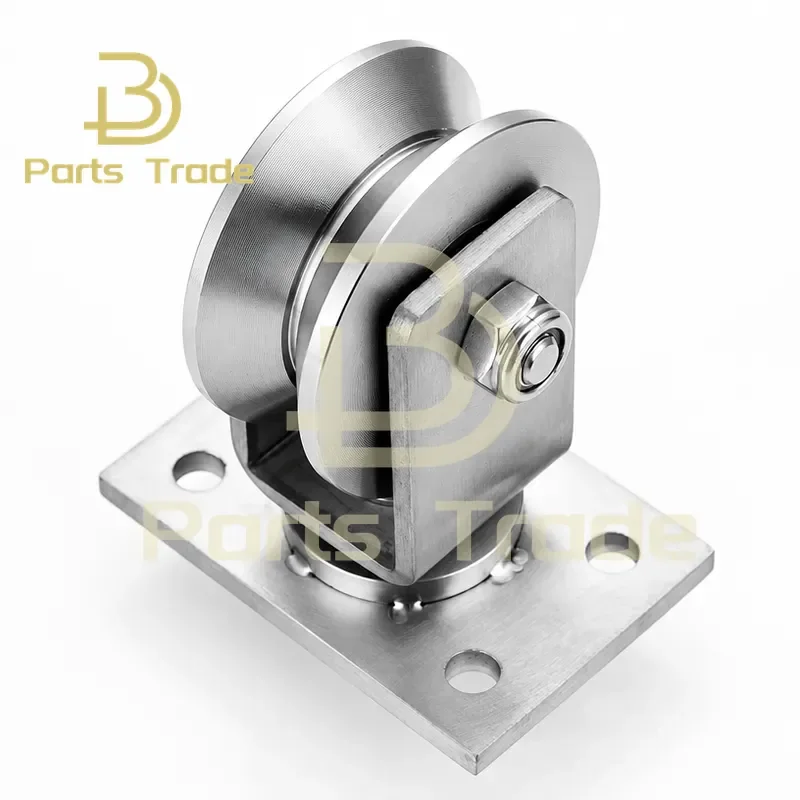 1PCS 304 Stainless Steel V U H Shaped Omni wheel Universal Pulley Sliding Gate Accessories Ground Rail Rollers