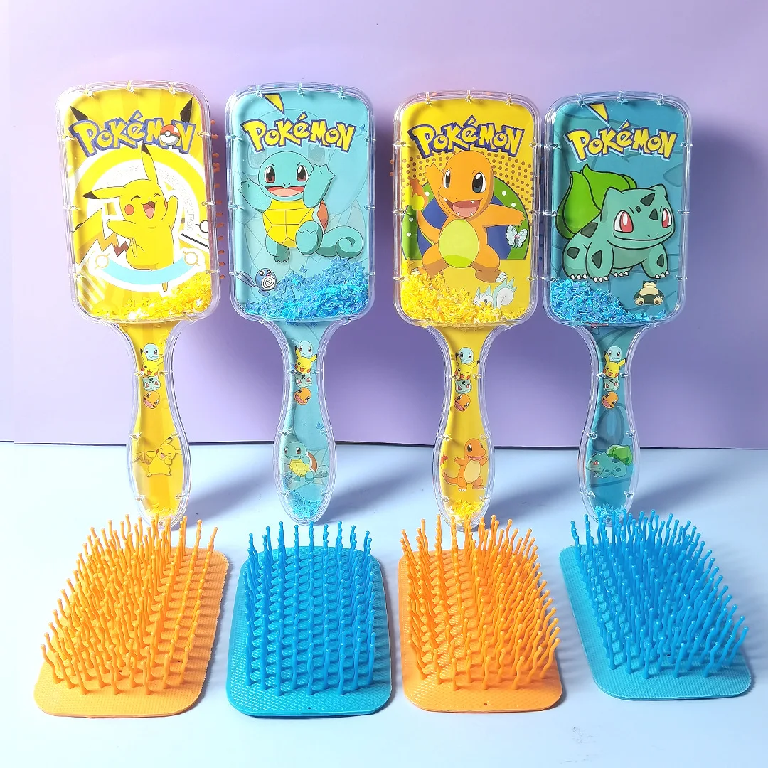 2-4PSC غرزة KT سانريو مربع طويل التعامل مع الرمال مشط الشعر كورومي ماي ليتل المهر تدليك مشط #2