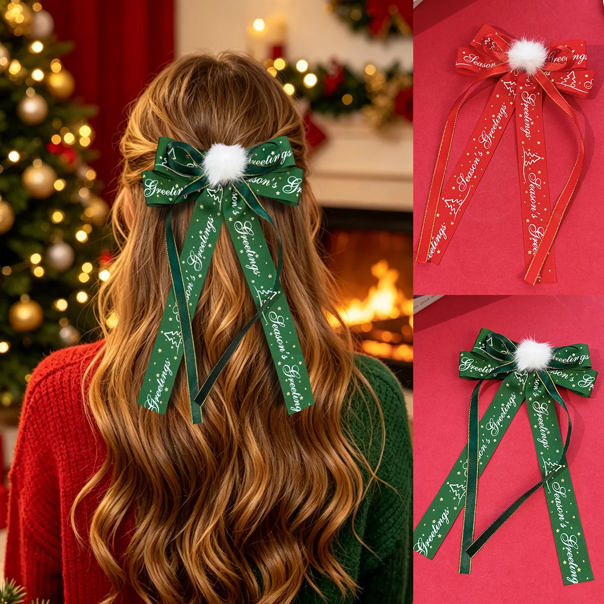 24-fermagli-per-capelli-a-forma-di-fiocco-natalizio-per-donne-e-ragazze-con-nastro-stampato-a-tema-natalizio-lunghi-fermagli-con-nappe-forcine-accessori-per-capelli-confezione-all'ingrosso