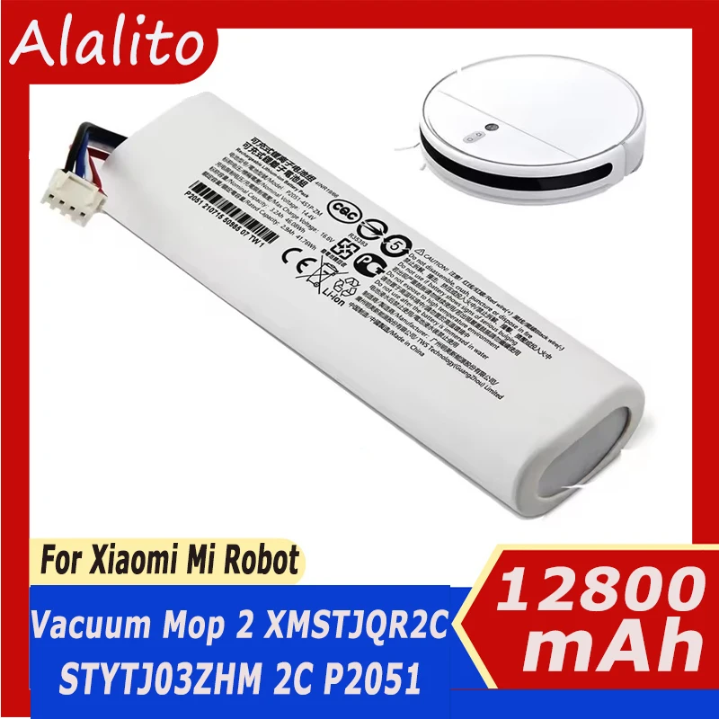 14.4V Replacement Battery P2051-4S1P-ZM For Xiaomi Mijia Mi STYTJ03ZHM Sweeping Mopping Robot Vacuum Cleaner 2C