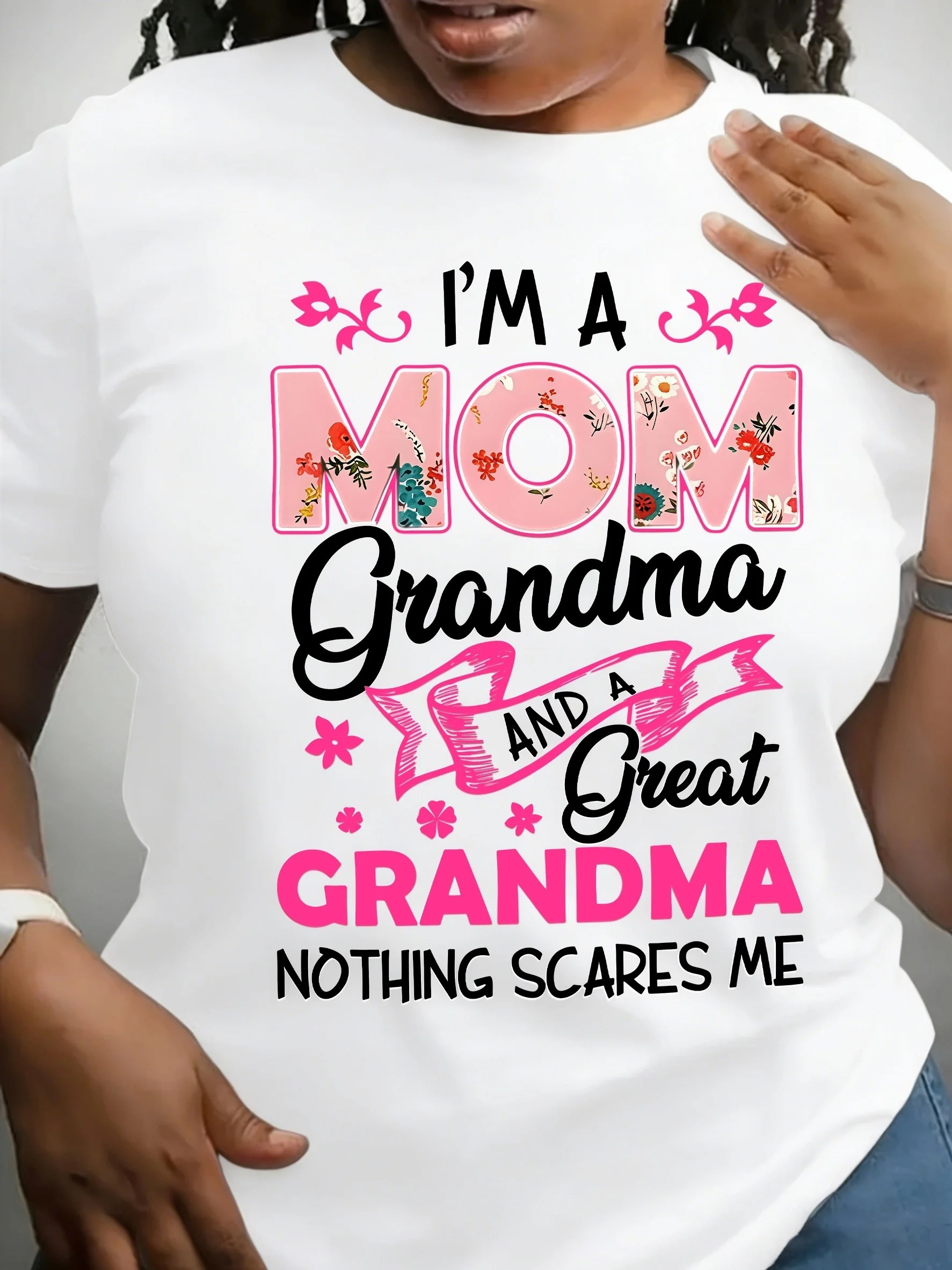 Women'S Clothing, Women'S Fun Grandma Quote T-Shirt - Printed with The Slogan 