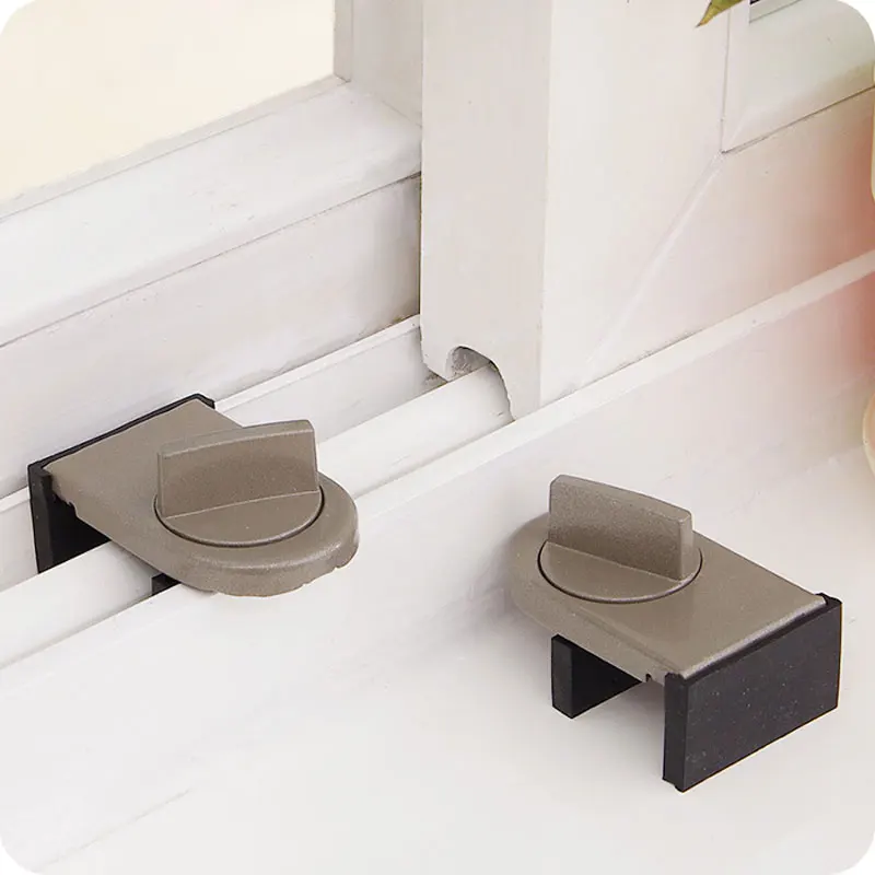 Locks on Windows adjustable security door latch Mobile window insurance lock anti-theft protection lock window stoppers