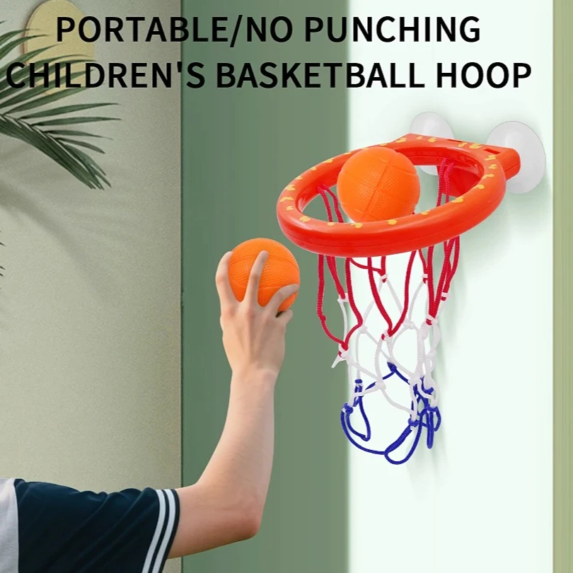 

Non Perforated Basketball Hoop Indoor Basketball Throwing Rack, Mini-basketball Game, Mini Basketball Hoop+3 Ball