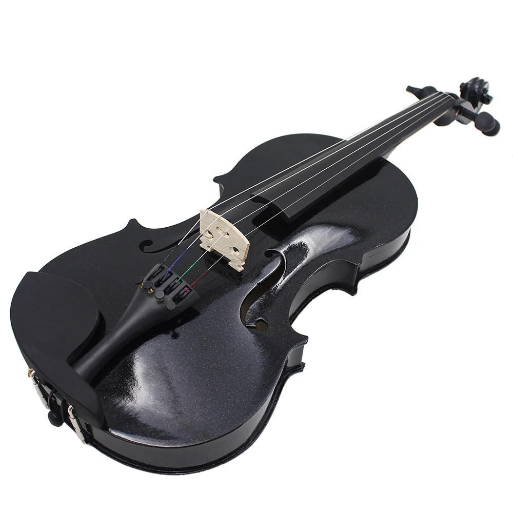 Violin Black Basswood Violin Beginner Children Adult Practice Popular 4/4 Violin